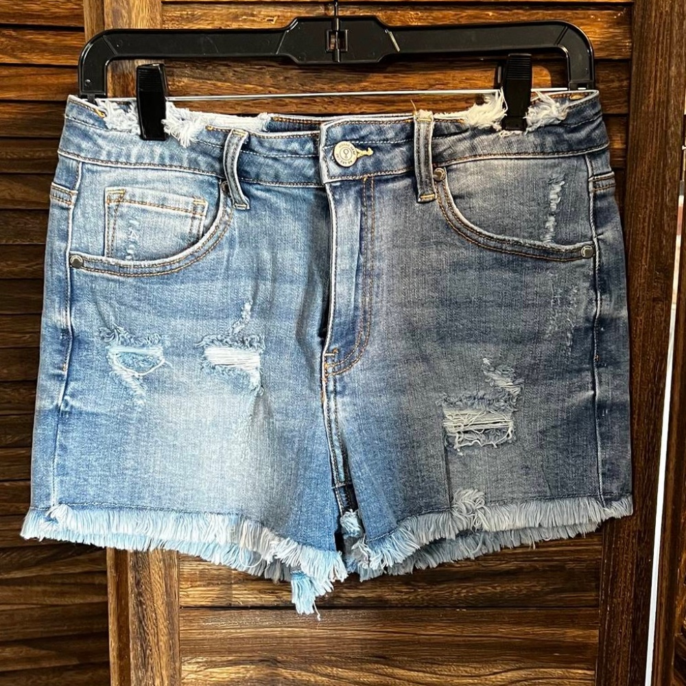 Denim Distressed Shorts Medium NWOT